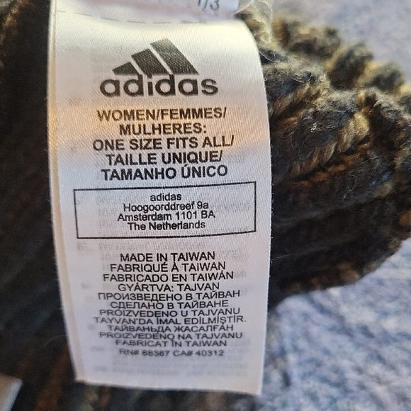 Stella McCartney Black and Brown Knit Beanie - Picture 3 of 5